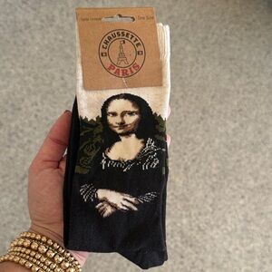 Mona Lisa Art Socks - from the Louvre Paris